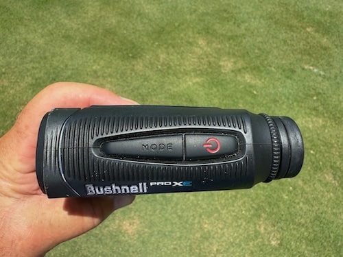 Easy To Reach Buttons On Top Of The Bushnell Pro XE Easy To Reach Buttons On Top Of The Bushnell Pro XE
