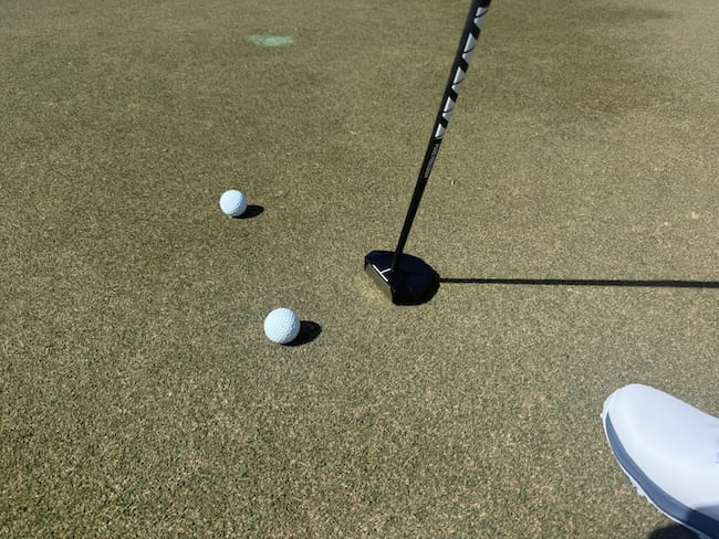 Author Testing The LAB Oz.1i On The Putting Green Author Testing The LAB Oz.1i On The Putting Green