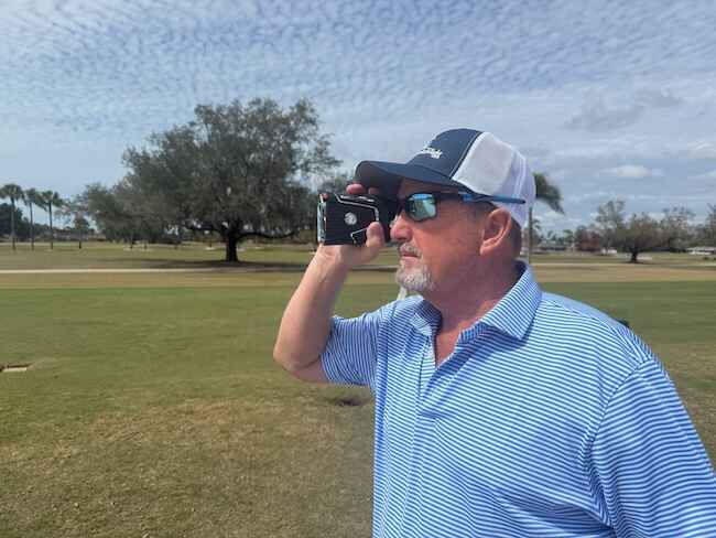 Author Using The Bushnell Pro X3+ On The Golf Course Author Using The Bushnell Pro X3+ On The Golf Course