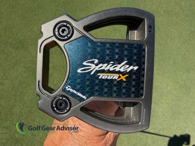 Taylormade Spider Tour X Putter Bottom View Taylormade Spider Tour X Putter Bottom View