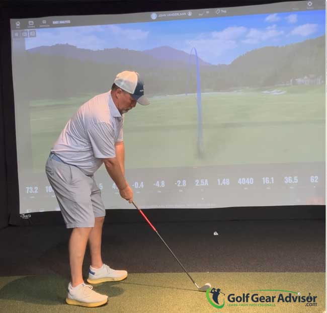 Author Testing Titleist T100 Irons On The Trackman Launch Monitor Author Testing Titleist T100 Irons On The Trackman Launch Monitor