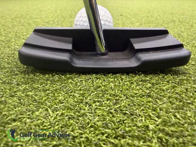 Odyssey Double Wide Putter Set Up Behind The Golf Ball Odyssey Double Wide Putter Set Up Behind The Golf Ball