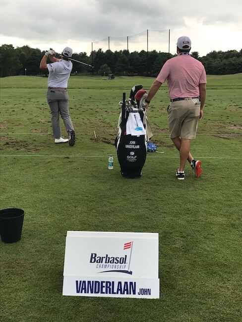 PGA Tour Player John VanDerLaan Hitting Forged Irons At The Barbasol Championship PGA Tour Player John VanDerLaan Hitting Forged Irons At The Barbasol Championship
