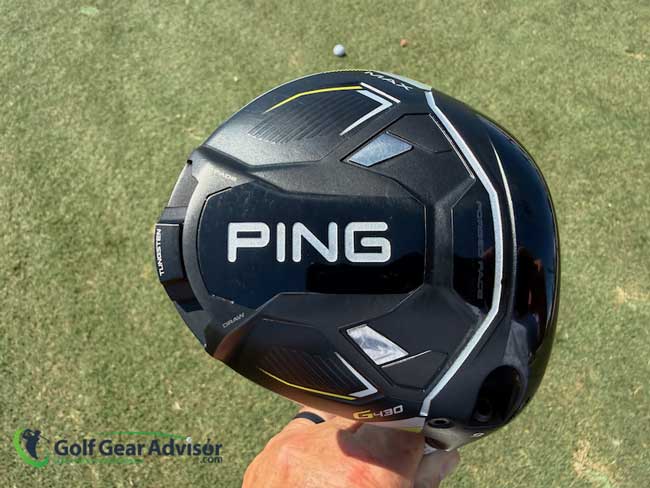 Ping G430 Max Driver Bottom View Ping G430 Max Driver Bottom View