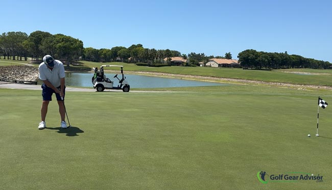 Author Testing The Taylormade Spider ZT On Longer Putts Author Testing The Taylormade Spider ZT On Longer Putts
