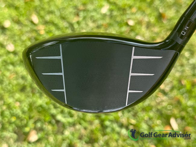Closeup Of The Hot Face On The Titleist GTS Driver Closeup Of The Hot Face On The Titleist GTS Driver