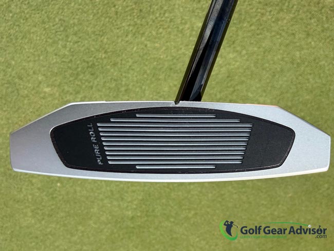 Closeup Of The Taylormade Pure Roll Insert Closeup Of The Taylormade Pure Roll Insert