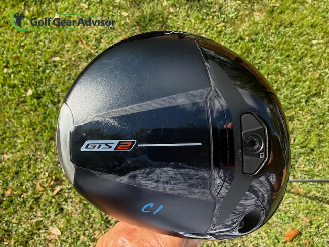 Titleist GTS Driver Bottom View Titleist GTS Driver Bottom View