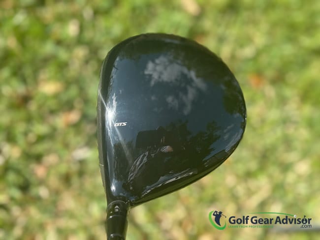 Titleist GTS Driver Top View Titleist GTS Driver Top View Showing The Classic Pear Shaped Design