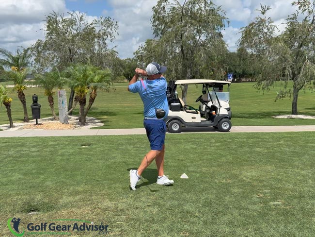 Author Hitting The Taylormade Qi4D Driver Author Hitting The Taylormade Qi4D Driver