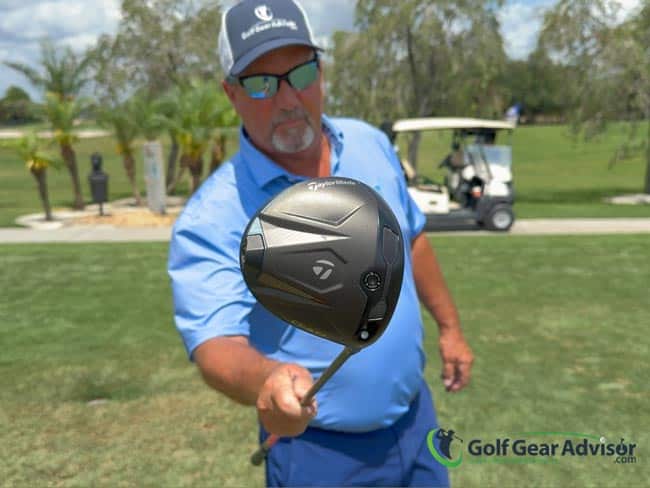 Author Holding The Taylormade Qi4D Driver Author Holding The Taylormade Qi4D Driver
