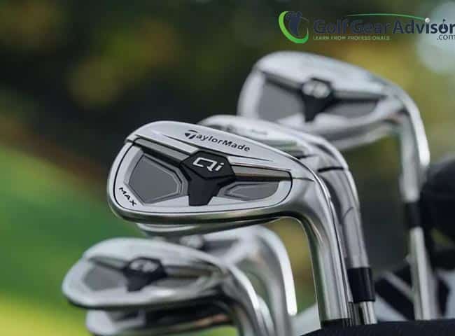 Taylormade Qi Max Irons In A Golf Bag Taylormade Qi Max Irons In A Golf Bag