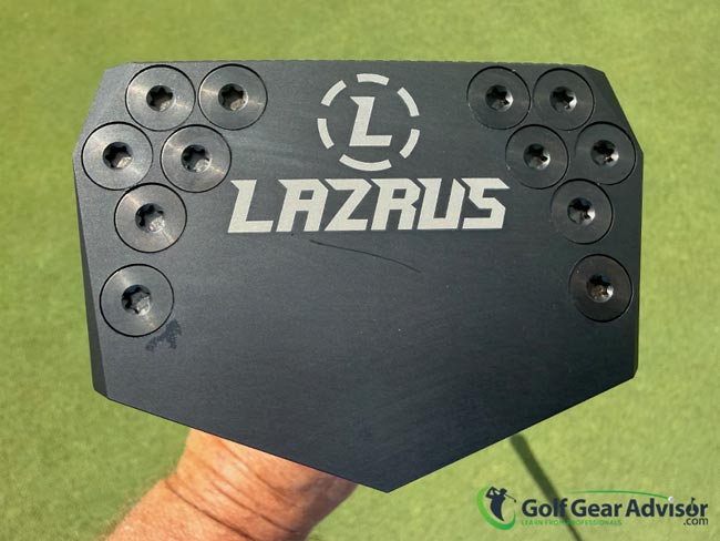Weights On The Bottom Of The Lazrus Zero Torque Putter Weights On The Bottom Of The Lazrus Zero Torque Putter